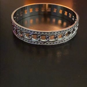 Silver diamond bracelet